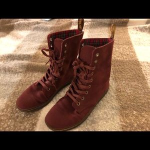 Dr. Martens Shoes - Size 5UK canvas dr.martens burgundy Dr. Martens Shoes - Size 5UK canvas dr.martens burgundy